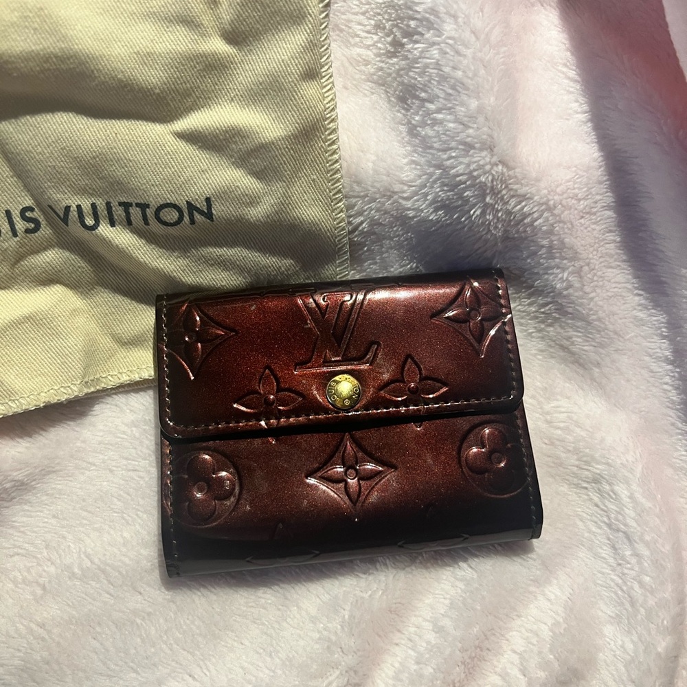 Louis Vuitton Burgundy Vernis Wallet